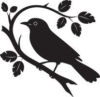 silhouette of bird vector