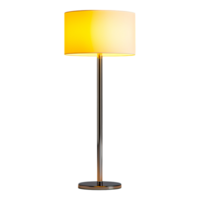 Modern floor lamp with warm light and sleek design for decor png