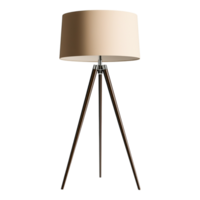Elegant Tripod Floor Lamp with Neutral Shade for Modern Interiors png
