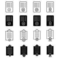 Checkmark icon set. confirm terms illustration sign collection. approve symbol. ok logo. approve mark. vector