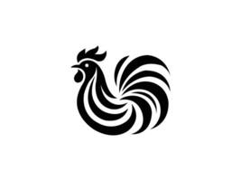 Rooster logo. Isolated rooster on white background. vector