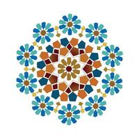 Islamic geometric decorative patterns, background collection, background Islamic ornament image vector