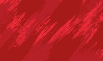 Red abstract background with brush strokes. Grunge texture illustration vector