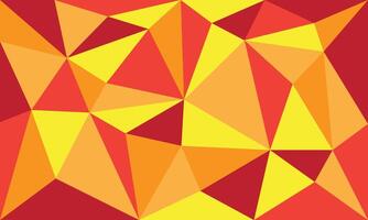 Triangle abstract background in red, yellow and orange colors illustration vector