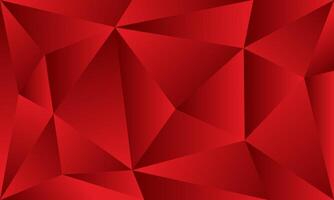 gradient Red polygon abstract background. Low poly style illustration. vector