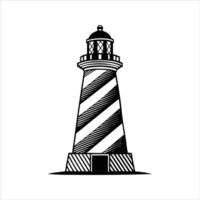 Classic Lighthouse Print vector