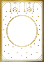 A gold star frame with a Transparent Background png