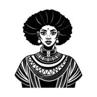 Modern Earrings for Afrocentric Style vector