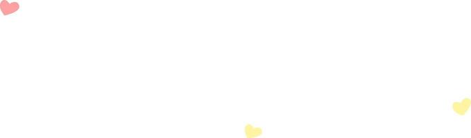 Minimalist illustration featuring three hearts in pastel pink and yellow colors floating on a clean white background, creating a simple yet charming design vector