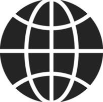 Stylized globe emphasizing global connectivity, suitable for representing international relations, worldwide communication, and global business ventures vector