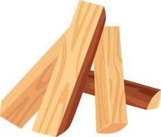Firewood pieces creating a small pile, prepared for burning in the fireplace, delivering warmth and comfort during chilly winter days, enhancing cozy home atmospheres vector