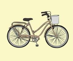 Bicycle illustration, Simple Bicycle. vector