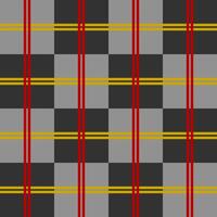 Grey tartan with red and yellow line, seamless pattern for textile, wallpaper and fashion. vector