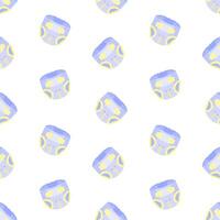 Violet diapers seamless pattern. Diaper angles, diaper changing. Background, print, backdrop vector