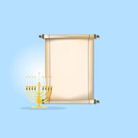 Happy Hanukkah greeting card. vector