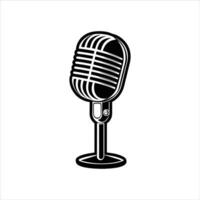 Dynamic Sound Waves Microphone vector