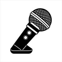 Wireless Microphone Glyph vector