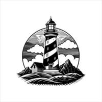 Minimalist Lighthouse Design vector