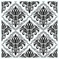 Unique damask. The petal carving elements are carved into a seamless damask. vector
