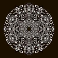 Unique mandala. The intricate mandala carvings give a beautiful and unique impression. vector