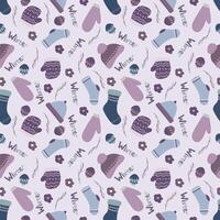 winter multicoloured pattern vector