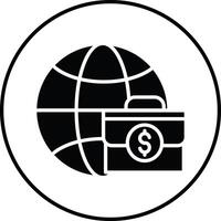 Worldwide Business Illustration Icon vector