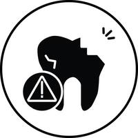 Tooth Problem Illustration Icon vector