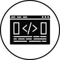 Website Coding Illustration Icon vector