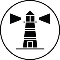 Lighthouse Illustration Icon vector