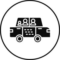 Family Car Illustration Icon vector