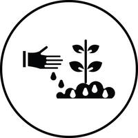 Seeding Illustration Icon vector