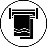 Towel Rack Illustration Icon vector