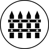 Fence Illustration Icon vector