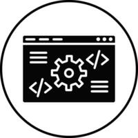 Code Settings Illustration Icon vector