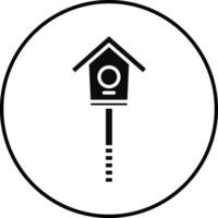 Bird House Illustration Icon vector