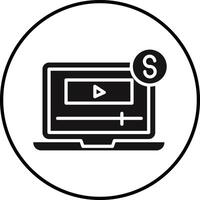 Paid Media Illustration Icon vector