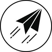 Paper Plane Illustration Icon vector