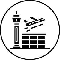 Airport Illustration Icon vector