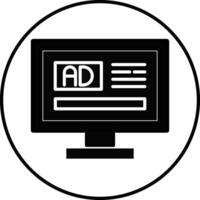 Online Ads Illustration Icon vector