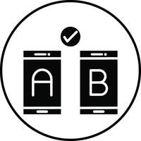 AB Testing Illustration Icon vector