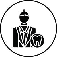 Female Dentist Illustration Icon vector