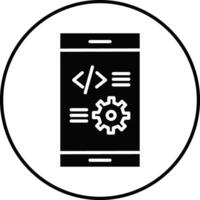 App Development Illustration Icon vector