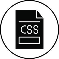 CSS File Illustration Icon vector