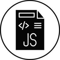 Javascript File Illustration Icon vector