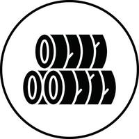Hay Illustration Icon vector