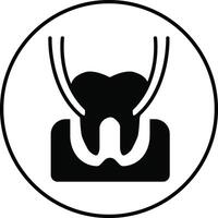 Tooth Extraction Illustration Icon vector