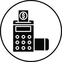 Pos Terminal Illustration Icon vector