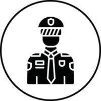 Policeman Illustration Icon vector