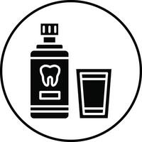 Mouthwash Illustration Icon vector