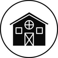 Barn Illustration Icon vector
